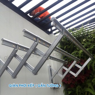 Giàn phơi gắn tường kéo ngang Korea A02