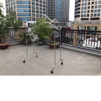Giàn phơi quần áo inox cung đôi