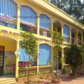 Bạt che nắng ban công trường học